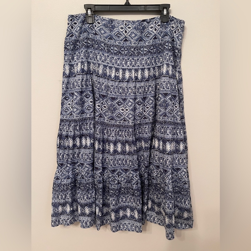 Chaps Maxi Tiered Boho Skirt - Picture 3 of 6